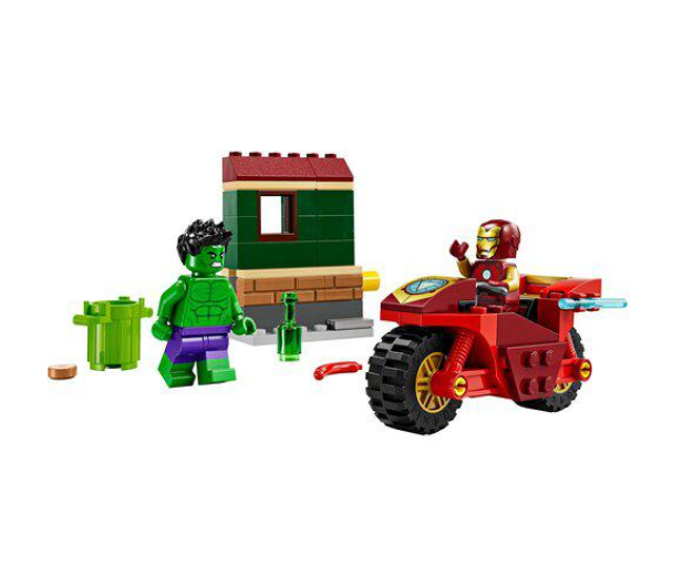 LEGO Super Heroes Marvel 76287 Iron Man z motocyklem i Hulk - 1266180 - zdjęcie 2